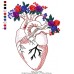 Программа вышивки Красивое сердце с розами